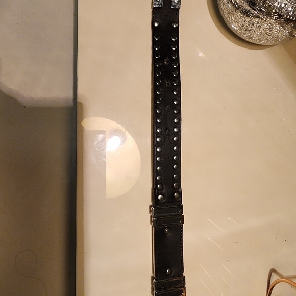 Christine Alexander Swarovski Crystal Leather Belt